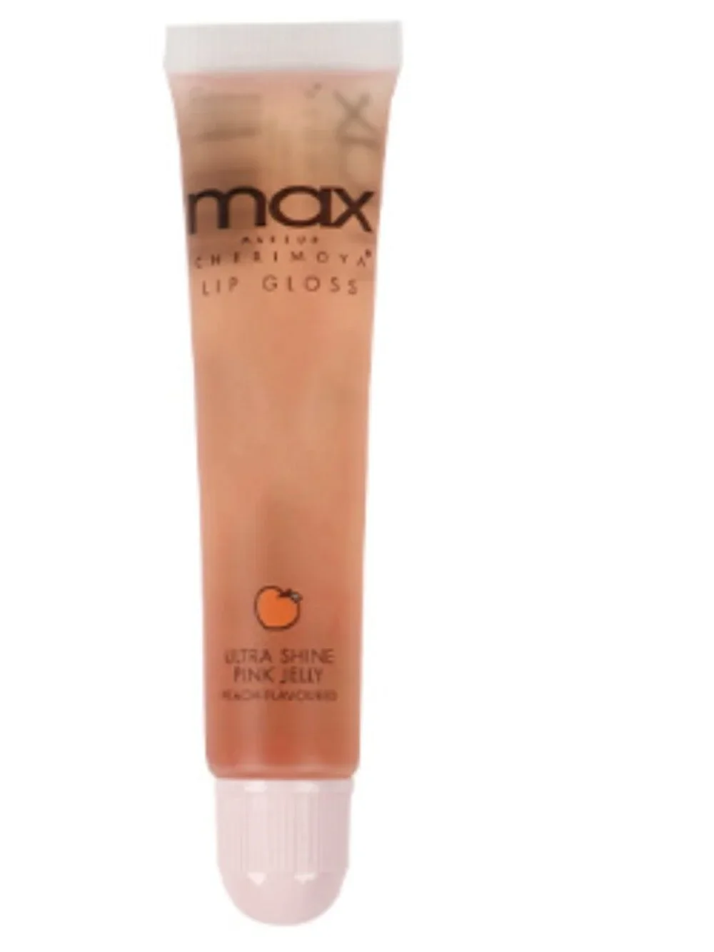 MAX Makeup Cherimoya Ultra Shine Strawberry and Peach Lip Gloss Set of 2